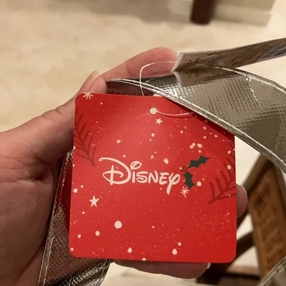 Disney Mickey and Friends Silver Winter Wonderland Reusable Tote - Picture 2 of 4